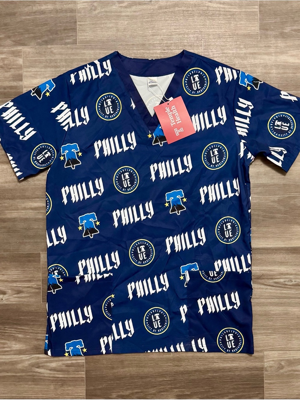 Philadelphia Phillies City Connect Nurse Scrub Shirt
